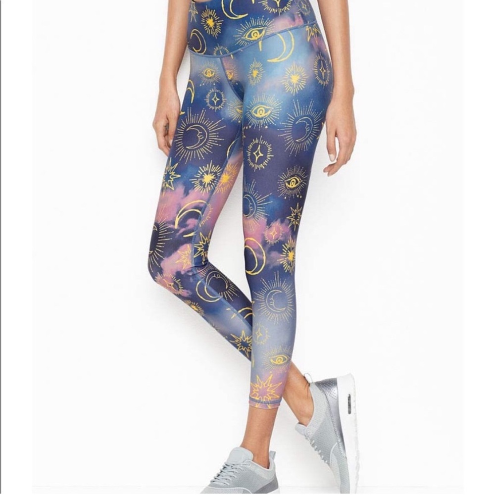 💕 VICTORIA SPORT mystic eye 7/8 tights size S limited edition ombré VS